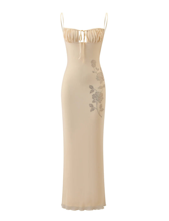Damen Elegantes Maxi-Kleid mit Spitzendetails und raffiniertem Schnitt R&B