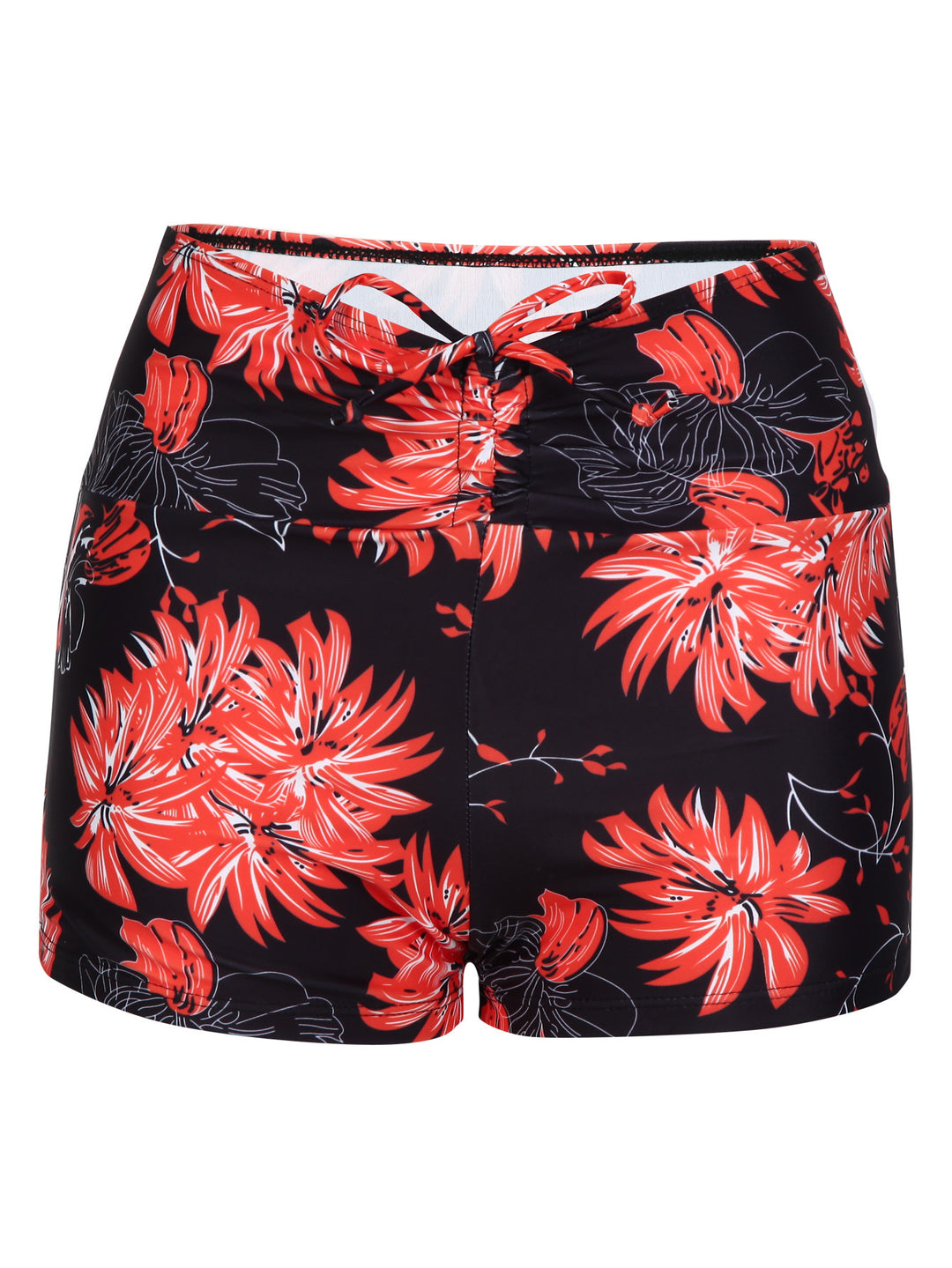 Damen Bikini-Höschen mit hohem Bund und raffinierten Rüschendetails R&B