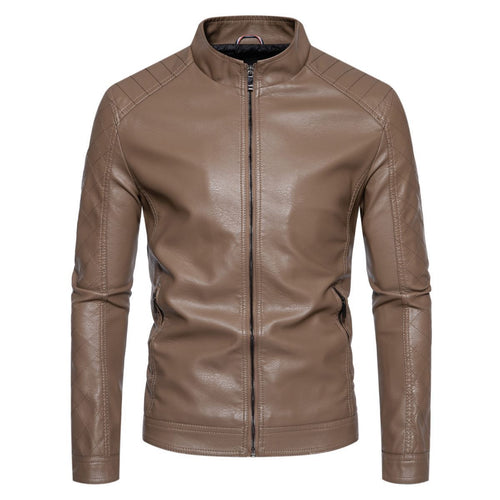 Herren jacke mit modernem Stehkragen und stylischem Steppmuster R&B
