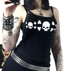 Damen Tanktop mit auffälligem Totenkopf-Design R&B
