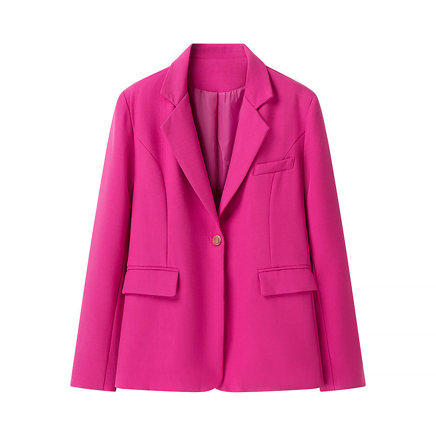 Damen elegante Blazerjacke mit strukturiertem Design und praktischen Taschen R&B