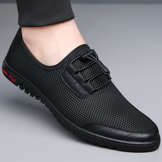 Herren Bequeme Mesh-Slipper mit elastischem Schnürsystem R&B