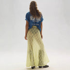 Damen lässiges T-Shirt mit coolem Druck und oversized Schnitt R&B