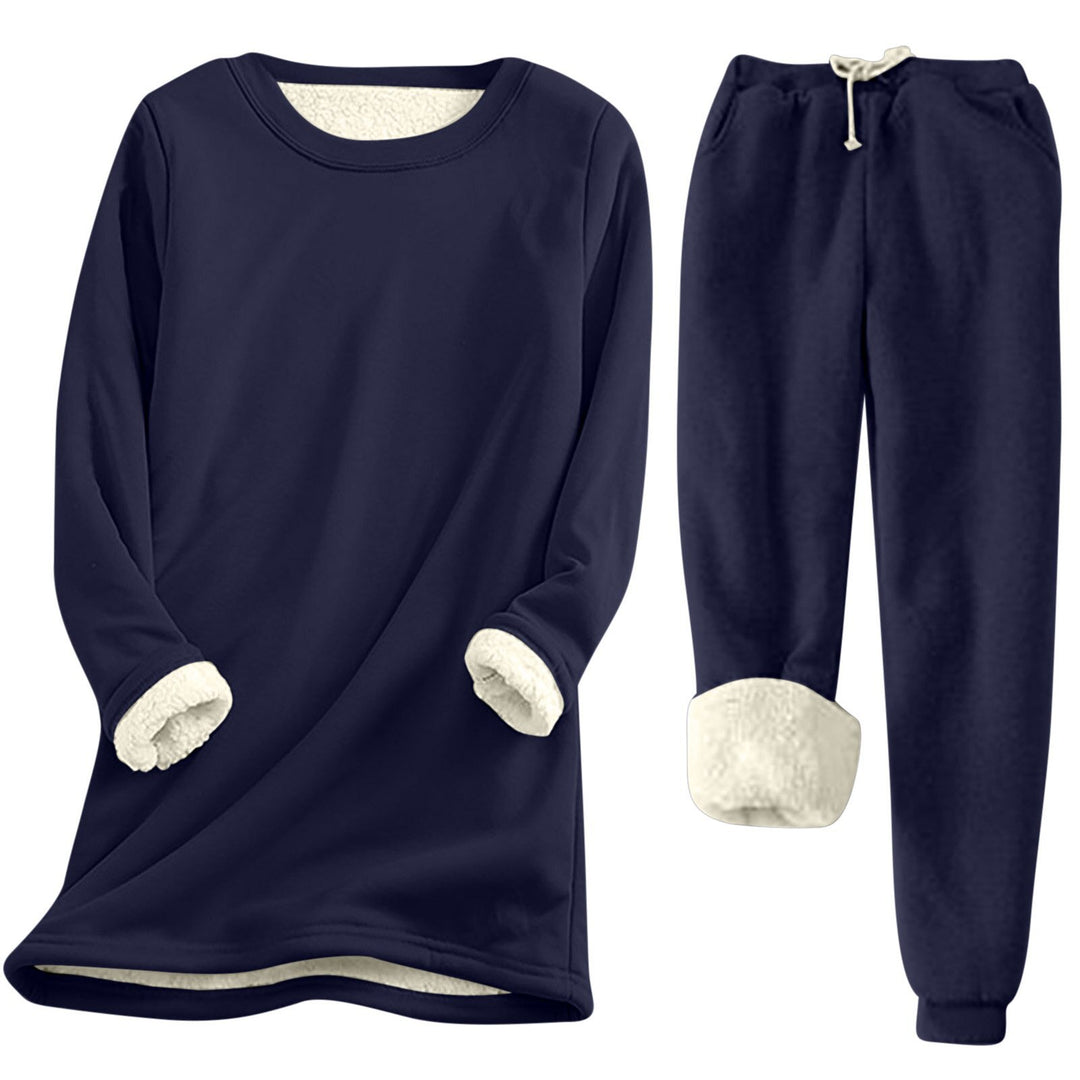 Damen Freizeit Sweatshirt-Set mit kuscheligem Innenfutter und lässiger Passform R&B