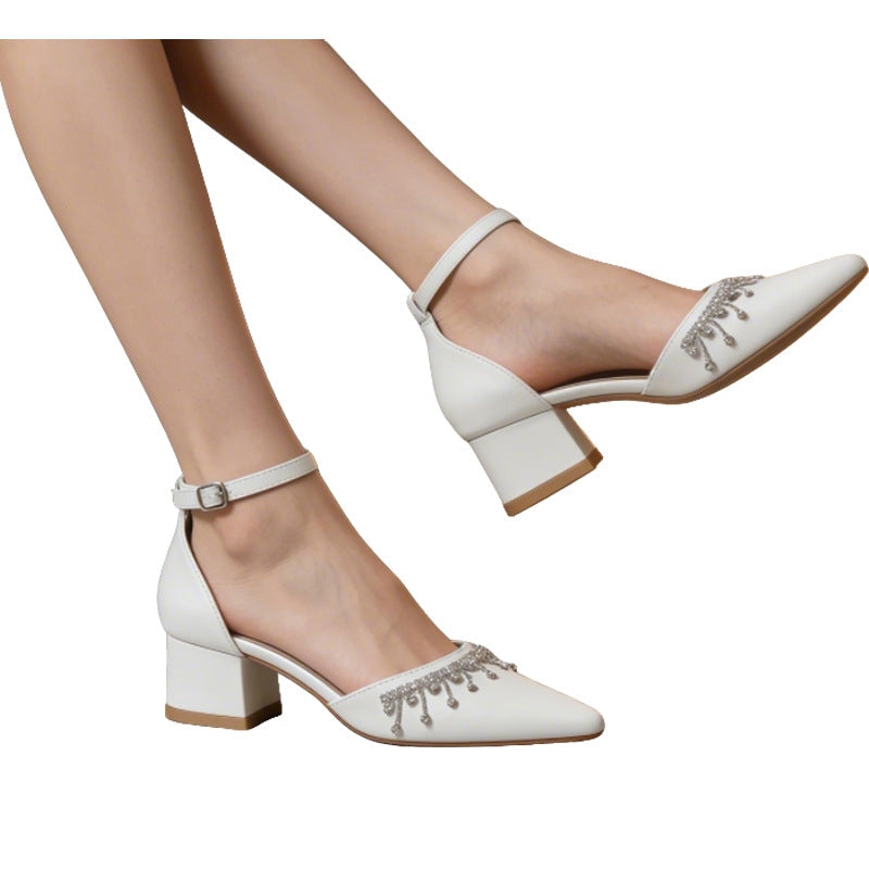Damen Elegante Slingback-Pumps mit strassverzierten Details R&B