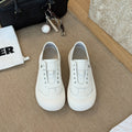 Damen Modische Slip-On Sneaker aus hochwertigem Leder mit dämpfender Sohle