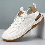 Damen Modische Leder Sneakers mit dämpfender Sohle und hohem Tragekomfort R&B