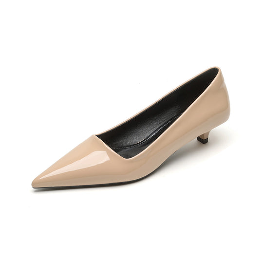 Damen elegante spitze Pumps mit komfortablem Blockabsatz R&B