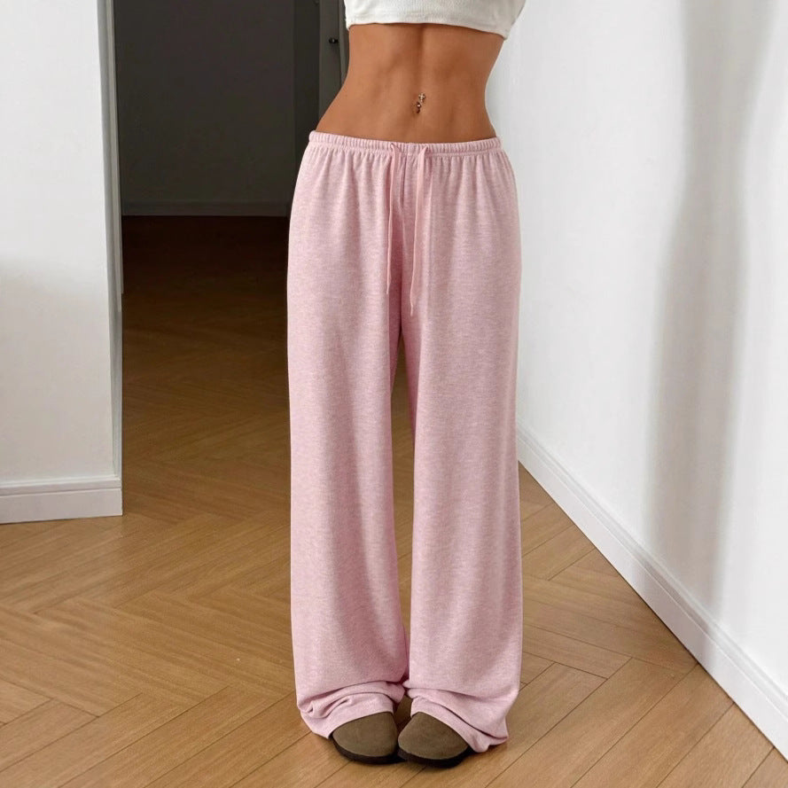 Damen weit geschnittene Freizeit-Hose mit bequemer Taille R&B