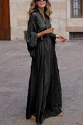 Damen Maxikleid mit elegantem Schnitt und weit ausgestellten Ärmeln