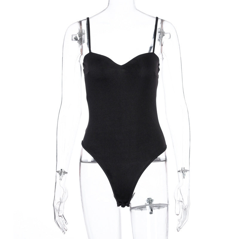 Damen elegantes Body mit verstellbaren Trägern R&B