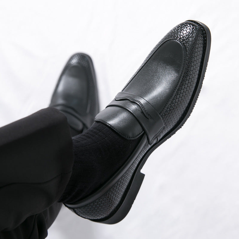 Damen Elegante Leder Slipper mit atmungsaktiver Oberflächenstruktur R&B