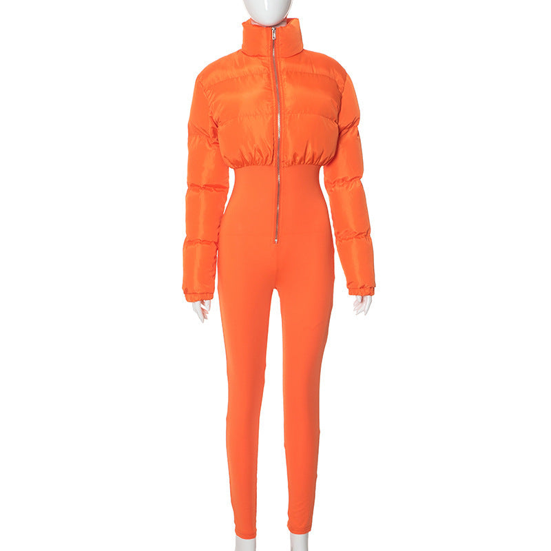 R&B | Damen Daunenjacke mit Gürtelhose