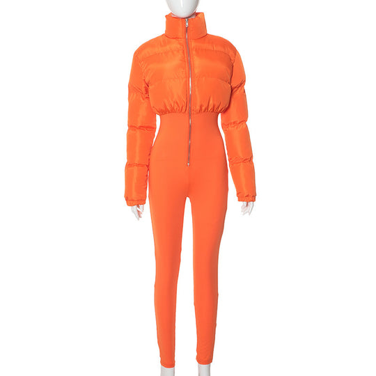 R&B | Damen Daunenjacke mit Gürtelhose