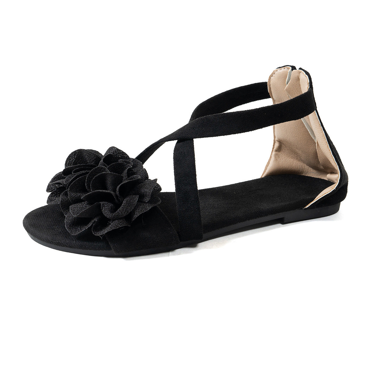 Damen elegante Sandalen mit floralen Applikationen R&B