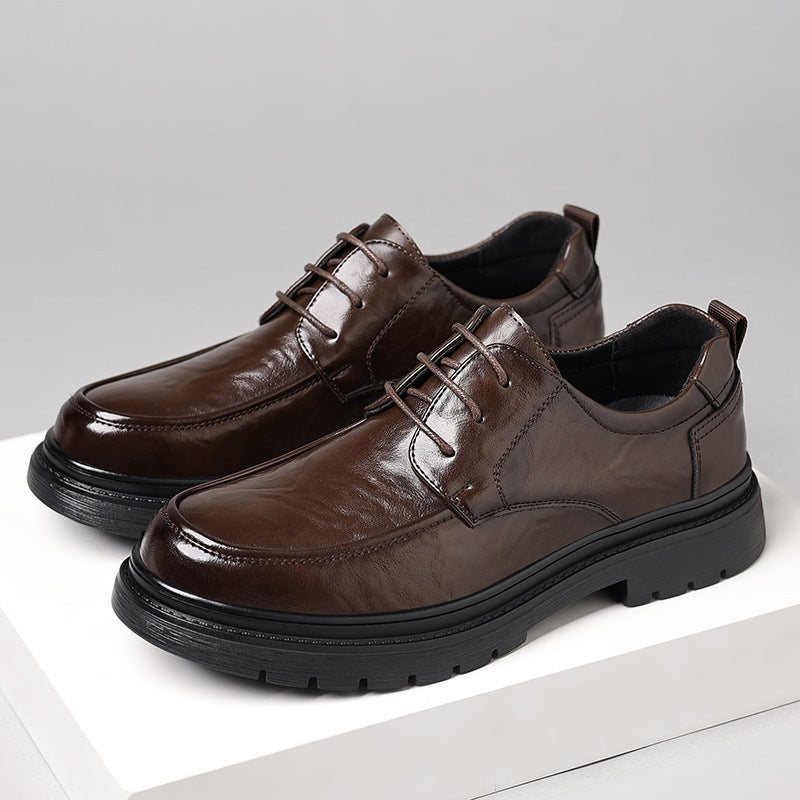 Herren Elegante Schnürschuhe mit edlem Glanz und rutschfester Sohle