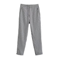 Damen karierten Hose mit lockerem Schnitt R&B