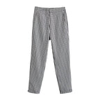 Damen karierten Hose mit lockerem Schnitt R&B