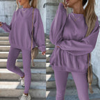 Damen Oversized Sweatshirt mit weitem Schnitt und strukturierten Ärmeln R&B