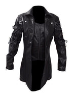 Herren Designer Bikerjacke mit asymmetrischem Reißverschluss