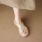Damen Komfortable Plattform-Sandalen mit verstellbaren Riemen und anatomisch geformtem Fußbett R&B