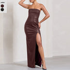 Damen Elegantes und figurschmeichelndes Abendkleid mit seitlichem Schlitz R&B