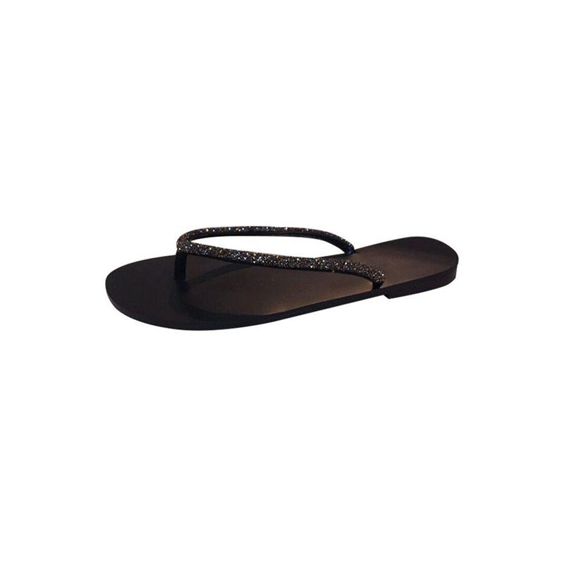 Damen Strandsandalen mit glitzerndem Riemendesign R&B