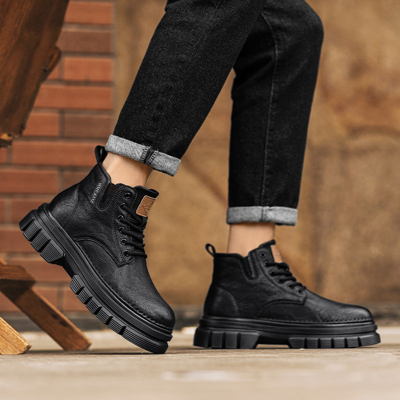 Damen robuste Schnürboots mit rutschfester und dämpfender Sohle R&B
