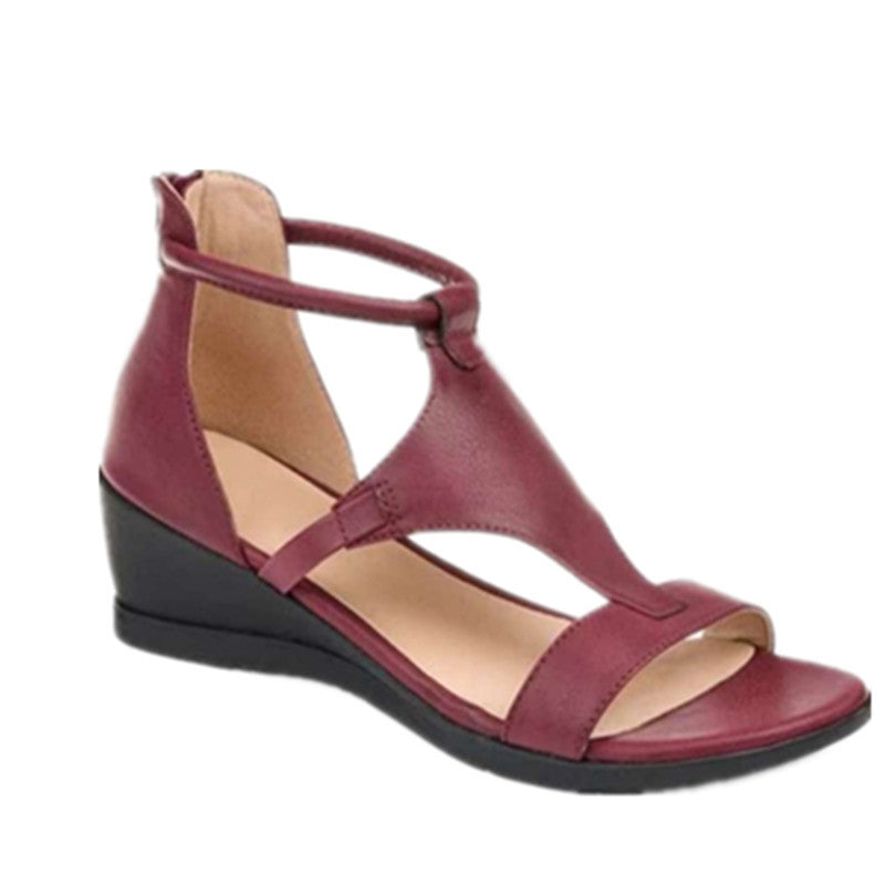 Damen Wedge-Sandalen mit elegantem Riemendesign und anatomischer Fußbettung R&B