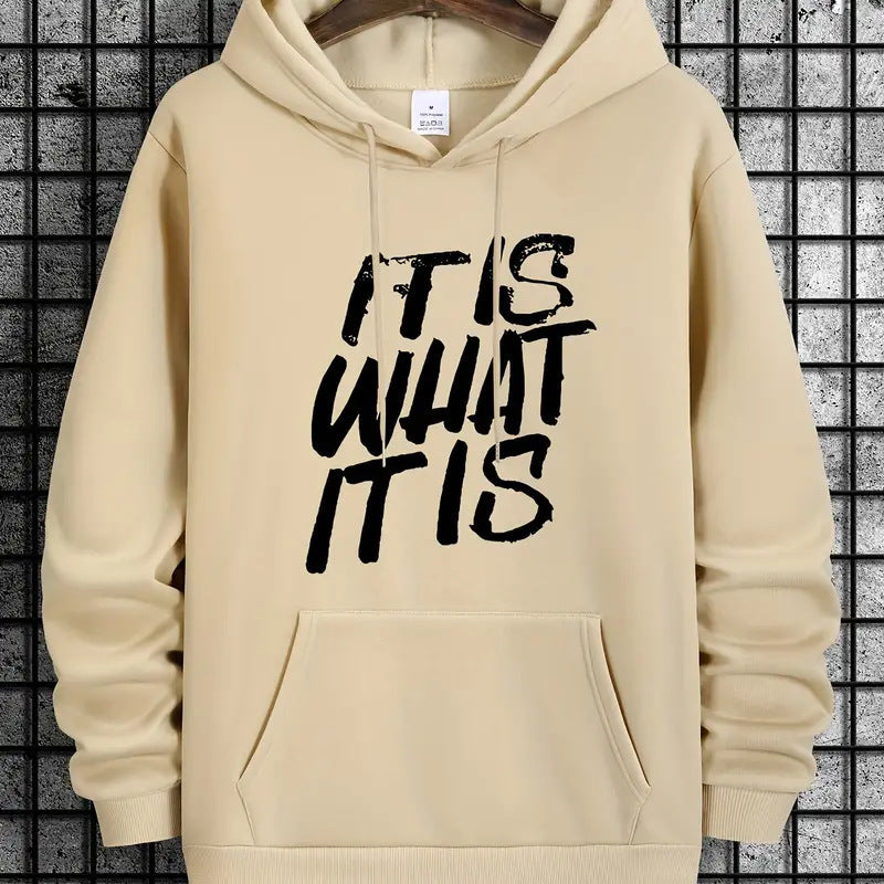 Damen Kapuzenpullover mit modernem Schriftzug und bequemer Passform R&B