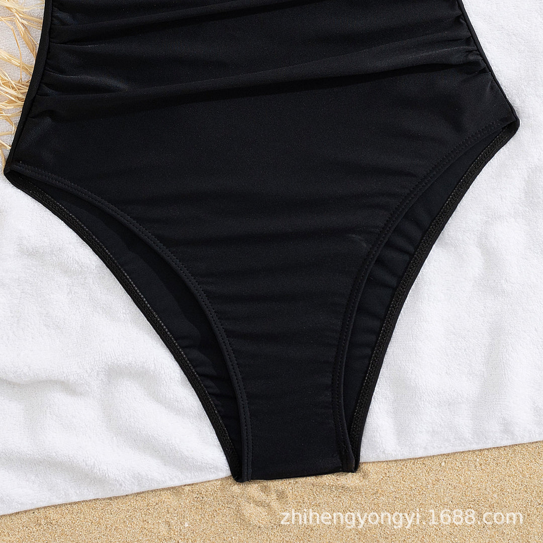 Damen Eleganter Schwimmanzug mit tiefem Ausschnitt R&B