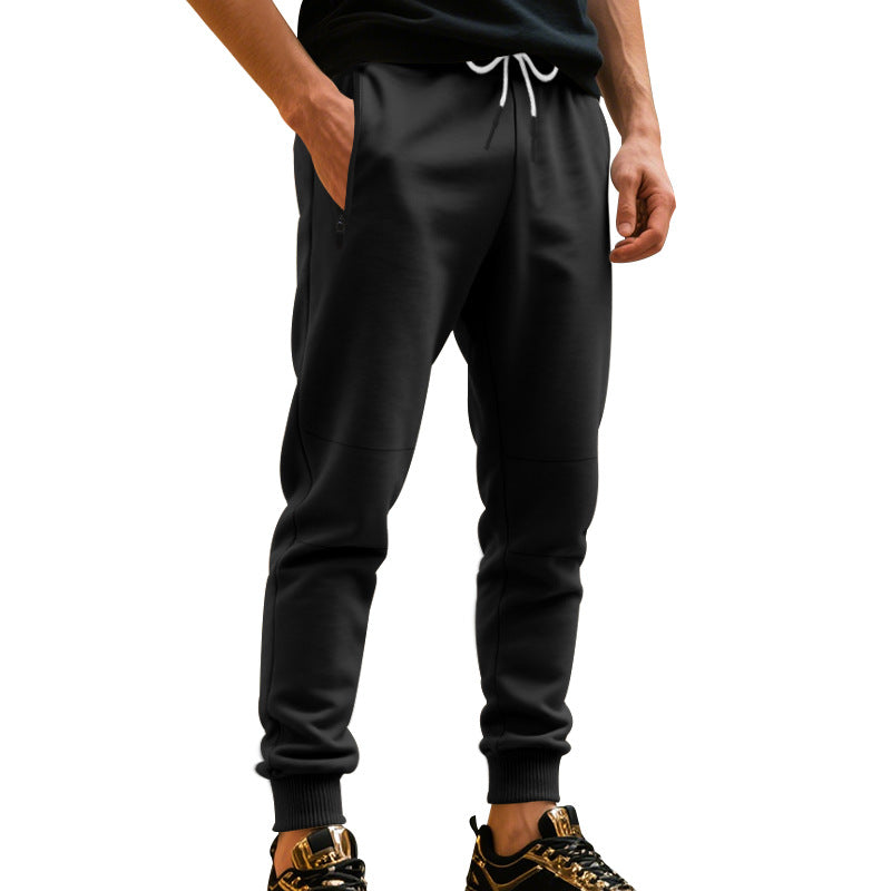 Herren Freizeit Jogginghose mit seitlichem Kontrast und elastischem Bund R&B