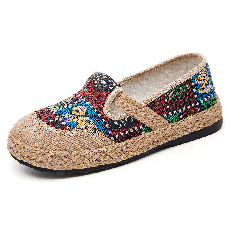 Damen Bequeme Textil-Slipper mit einzigartigem Design R&B