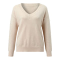 Damen eleganter V-Ausschnitt Pullover R&B