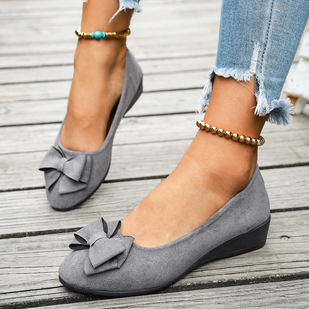 Damen elegante Slipper aus weichem Leder R&B
