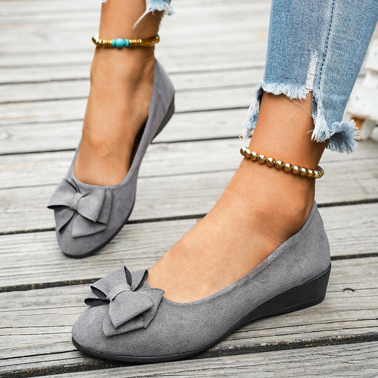 Damen elegante Slipper aus weichem Leder R&B