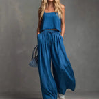 Damen Sommerliches Freizeit-Set mit weitem Oberteil und lässiger Hose R&B