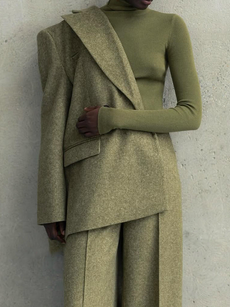 Damen Oversized Blazer mit asymmetrischem Schnitt und eleganten Details R&B
