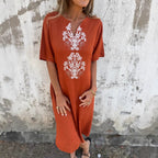Damen Sommerliches Kleid mit aufwendiger Stickerei R&B