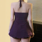 Damen Halteroberteil mit elegantem Spitzendetail R&B