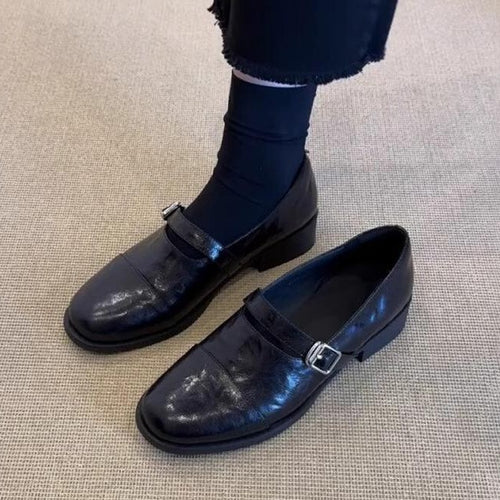 Damen Elegante Loafers mit dekorativem Schnallenverschluss R&B