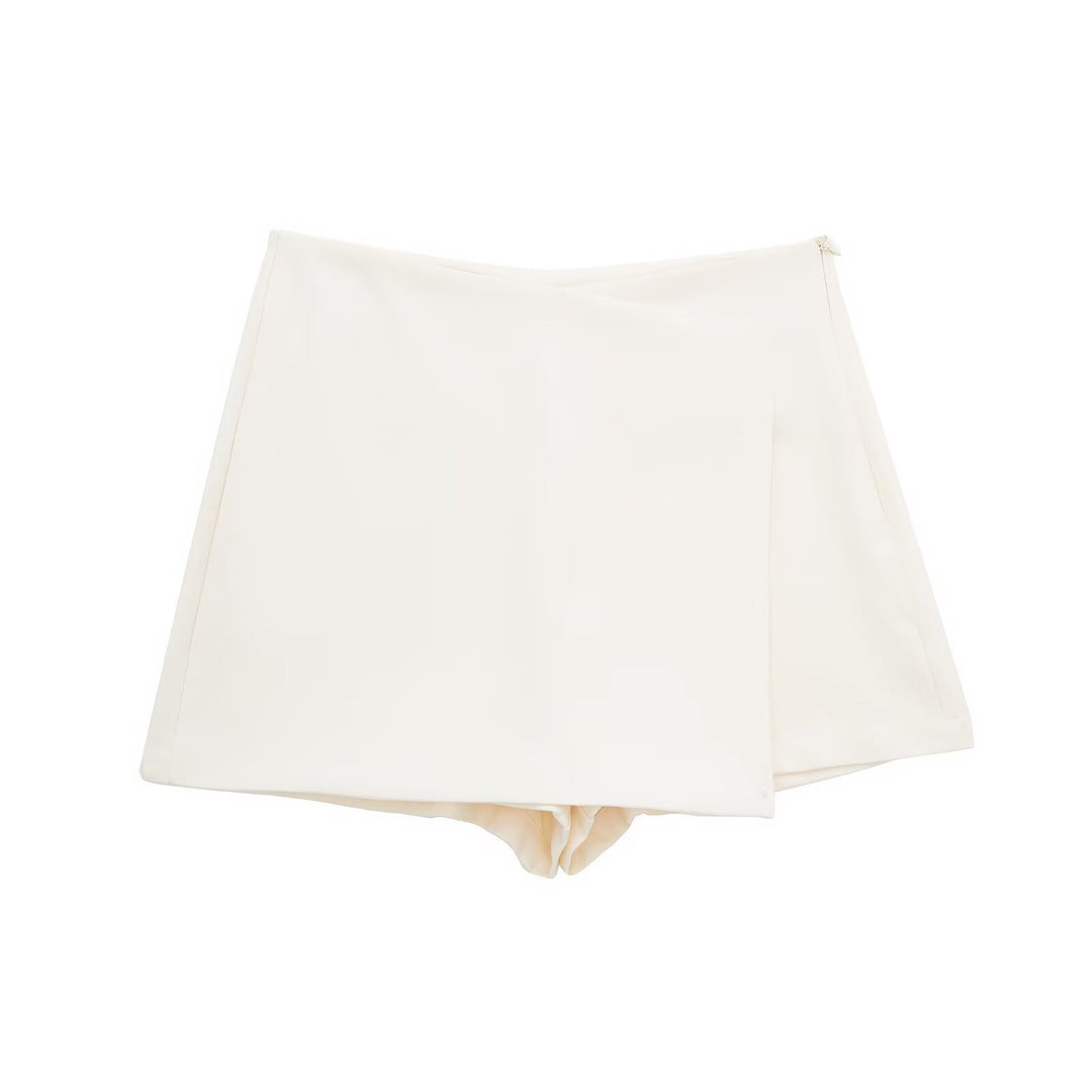 Damen sportliche Shorts mit elegantem Layering-Design R&B