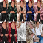 Damen Paillettenjacke mit weitem Schnitt und eleganten Details R&B
