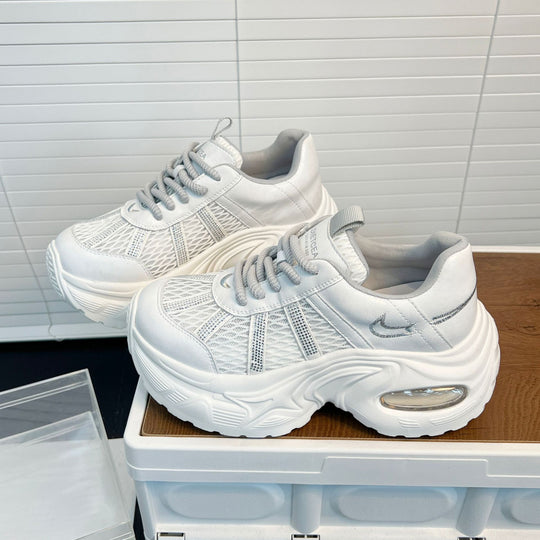 Damen Sportliche Trend-Sneaker mit atmungsaktiver Mesh-Oberfläche und dämpfendem Fußbett R&B