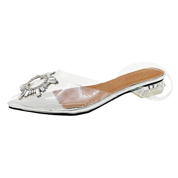 Damen Gediegene Sandalen mit Zierstein R&B