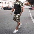 Herren Camouflage Sportanzug mit modernem Design und praktischen Taschen