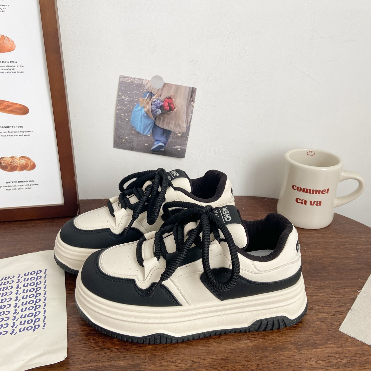 Damen Sportliche Chunky Sneakers mit herausragender Dämpfung und atmungsaktiver Oberflächenstruktur R&B