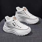 Damen Hohe Plateau Sneakers mit trendiger Silhouette und rutschfester Sohle