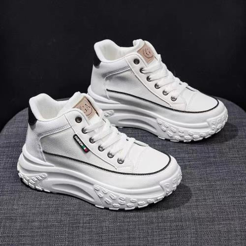 Damen Hohe Plateau Sneakers mit trendiger Silhouette und rutschfester Sohle