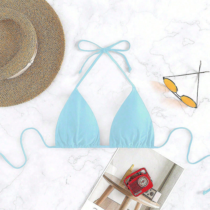 Damen Triangel-Bikini mit verstellbaren Trägern und raffiniertem Schnitt R&B